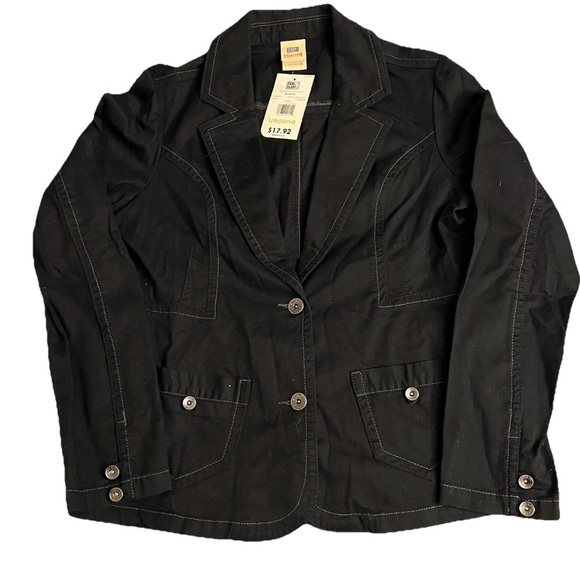 Faded Glory Jackets & Blazers - NWT Faded Glory Y2K 2008 Black Women’s Jacket Size LG